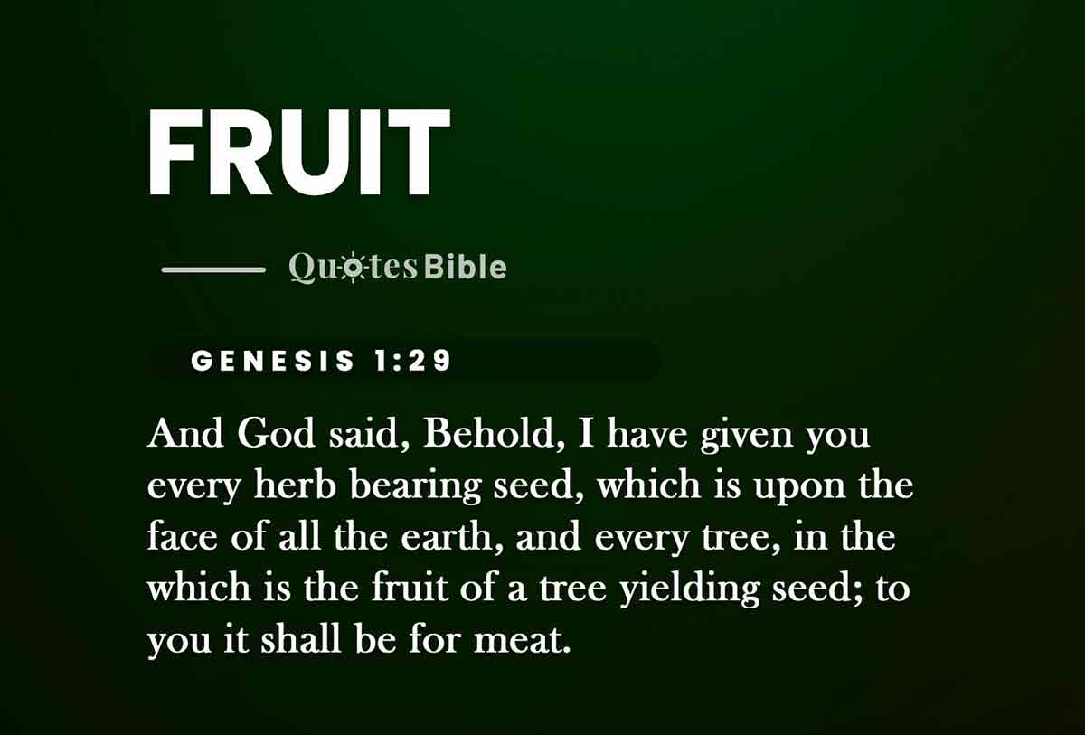 fruit bible verses quote