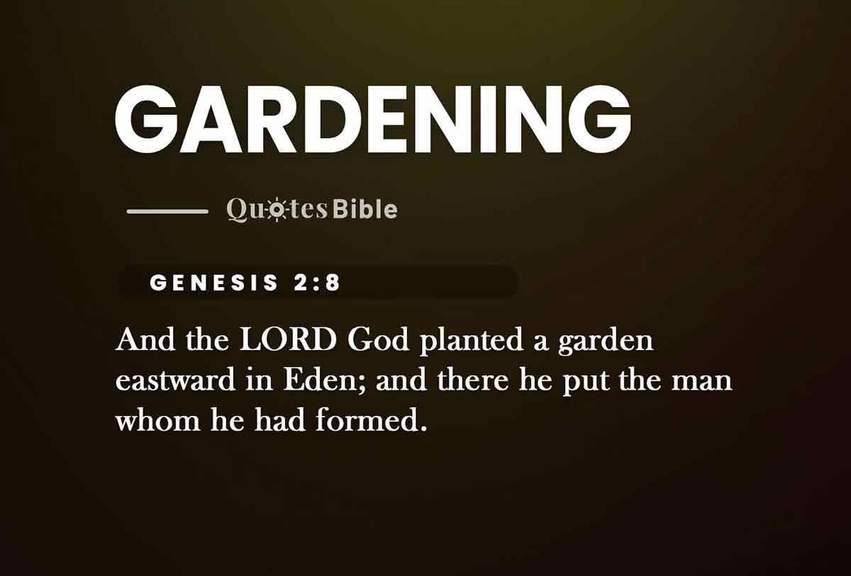gardening bible verses quote