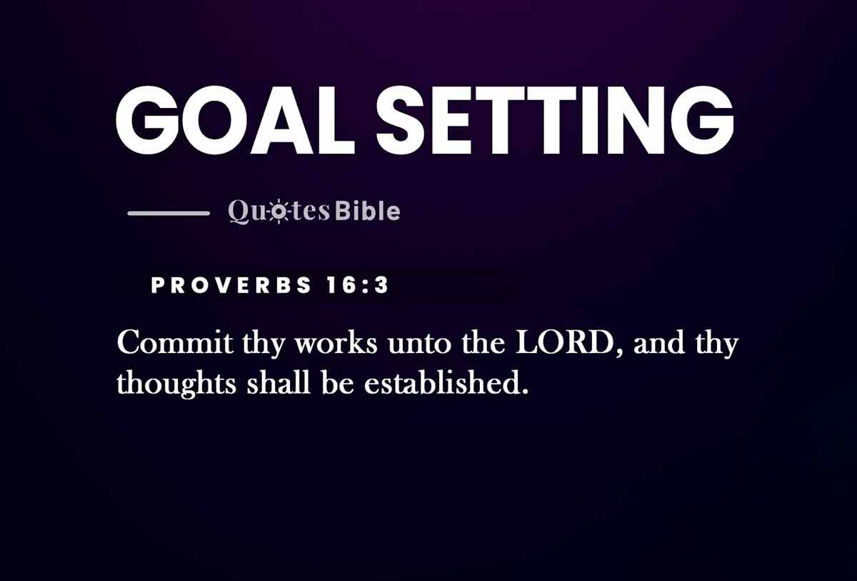goal setting bible verses photo