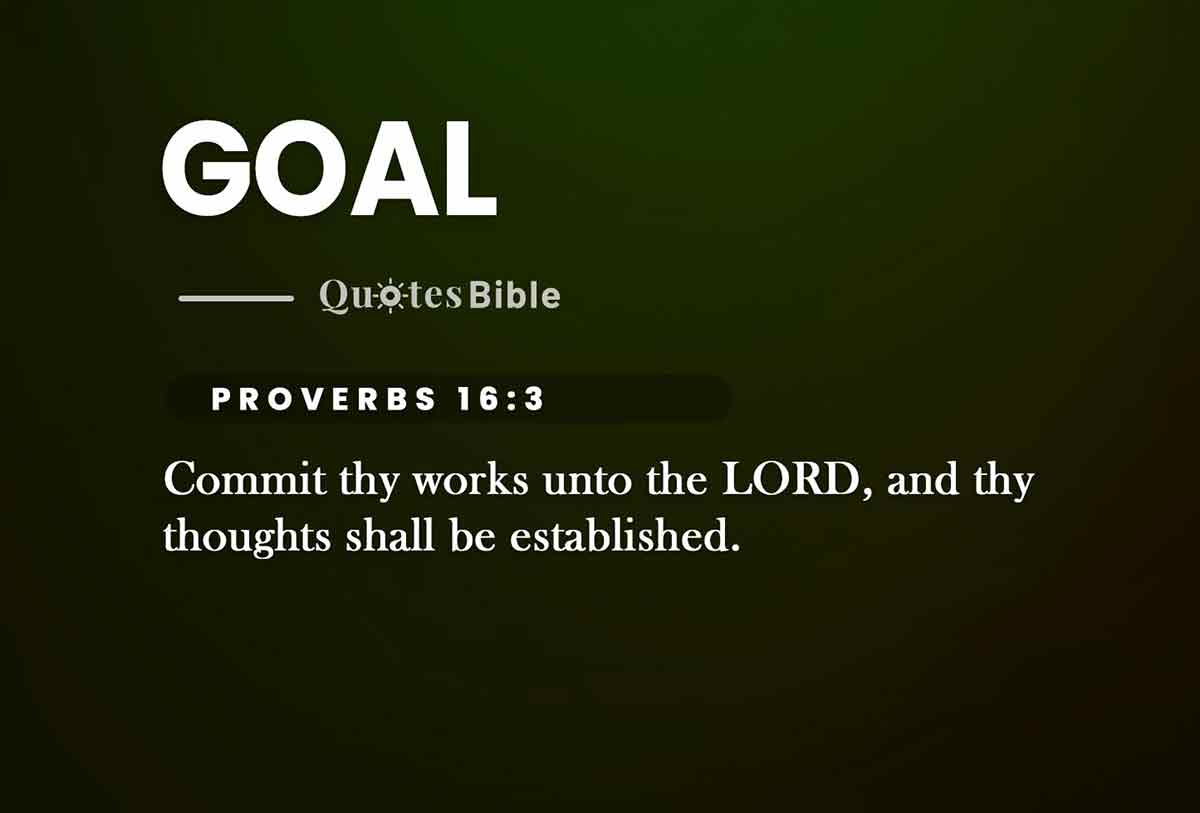 goal bible verses photo