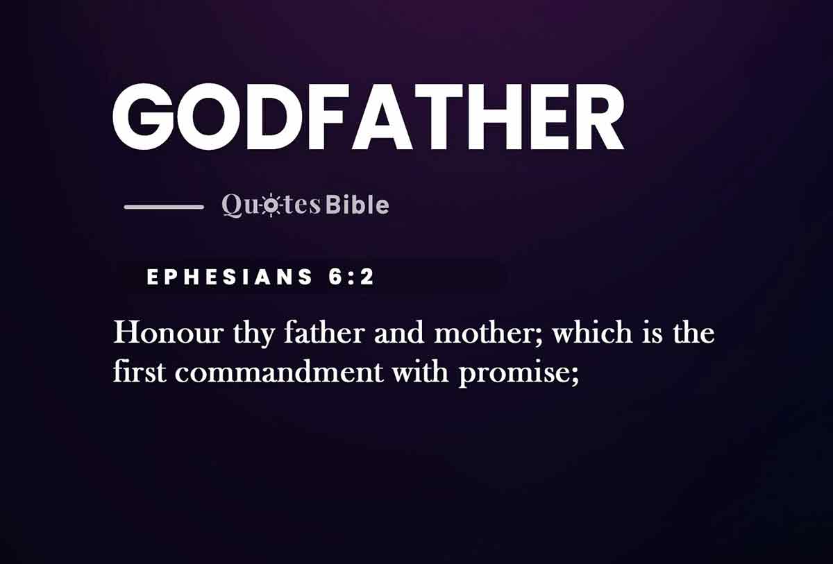 godfather bible verses photo