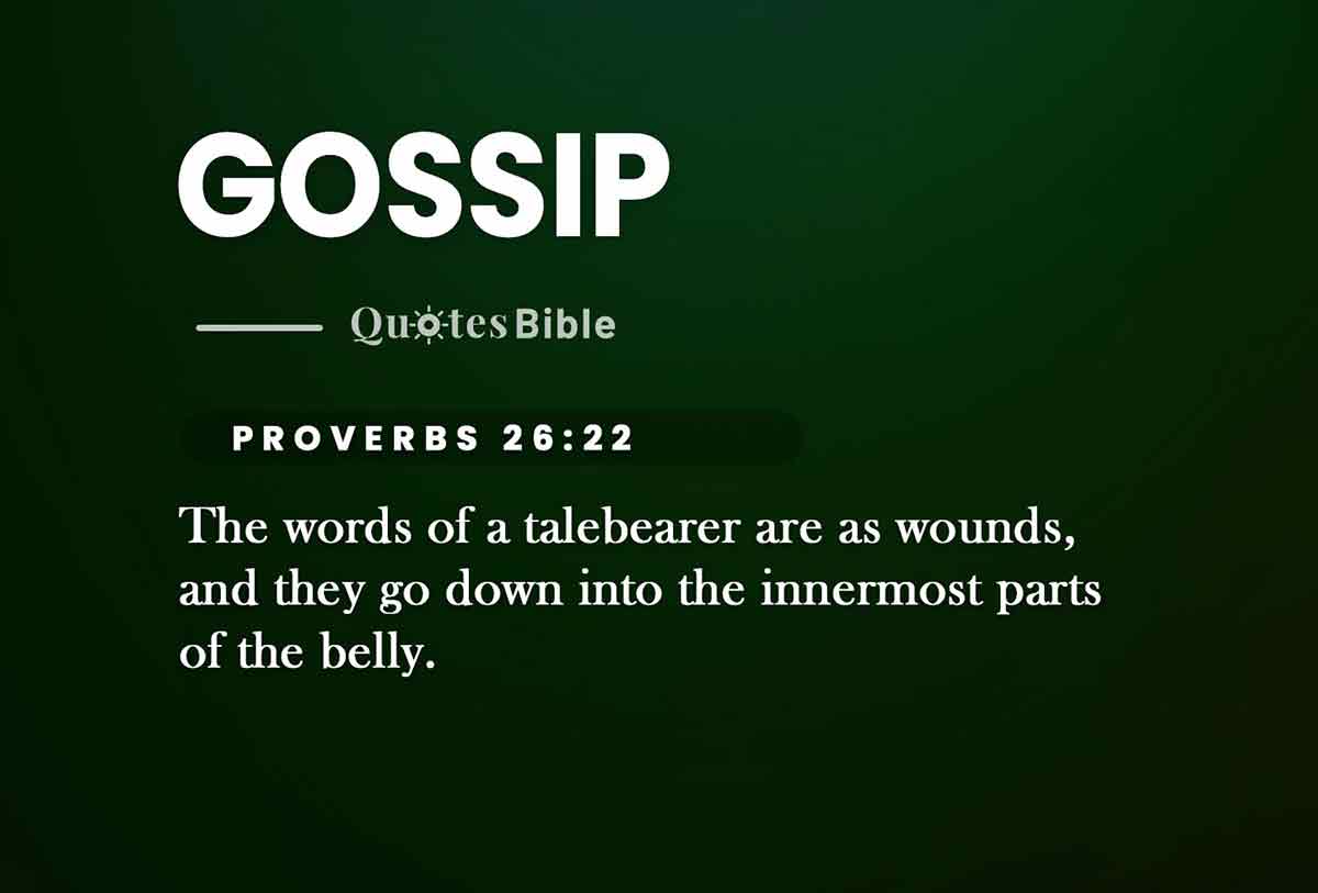gossip bible verses quote