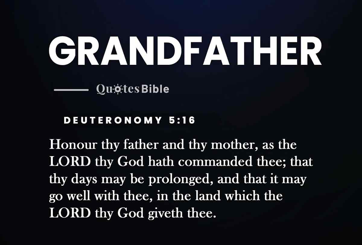 grandfather bible verses quote