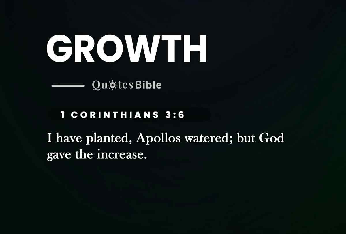 growth bible verses quote