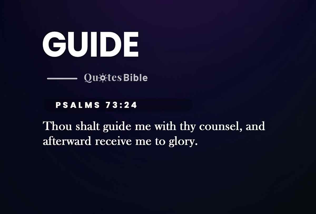 guide bible verses quote
