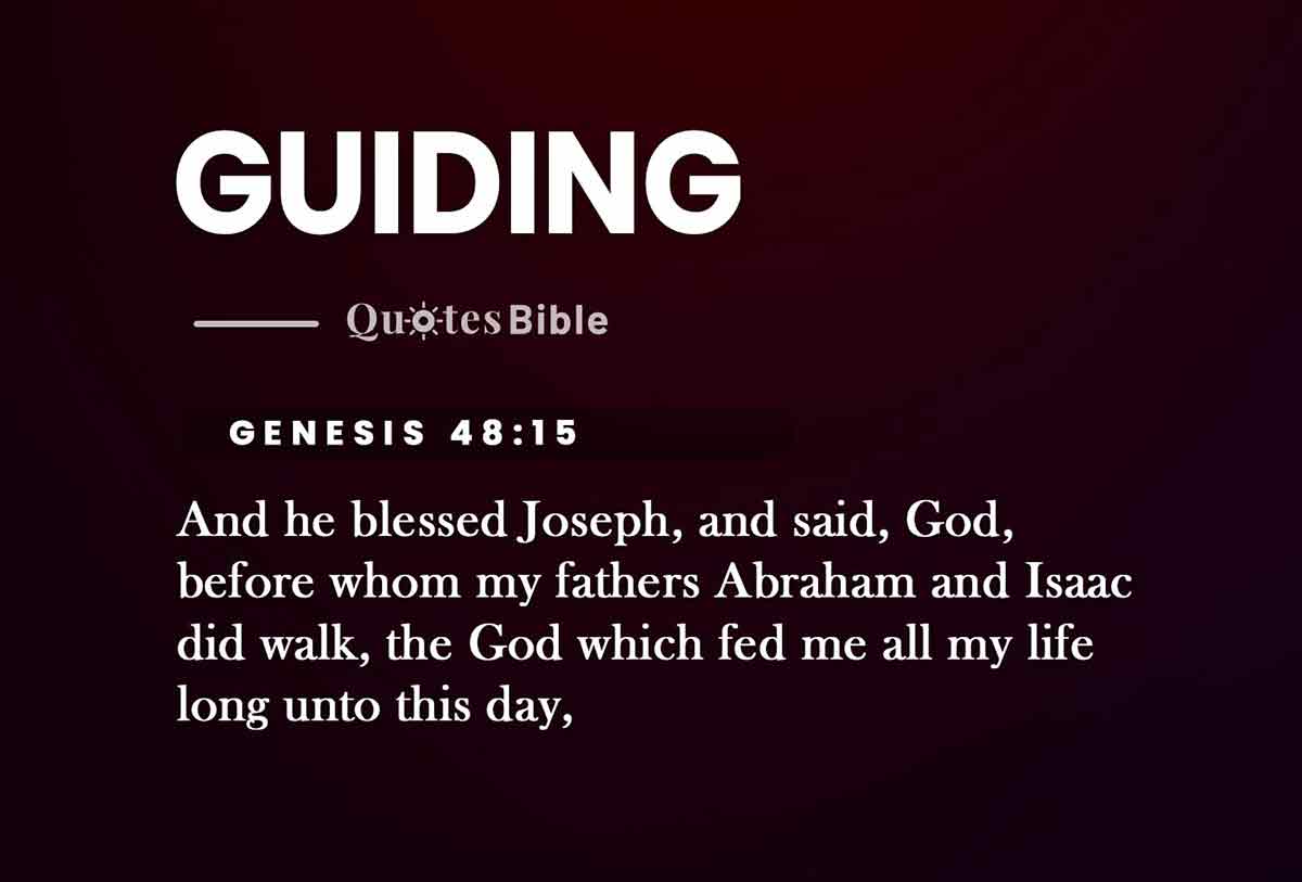 guiding bible verses quote