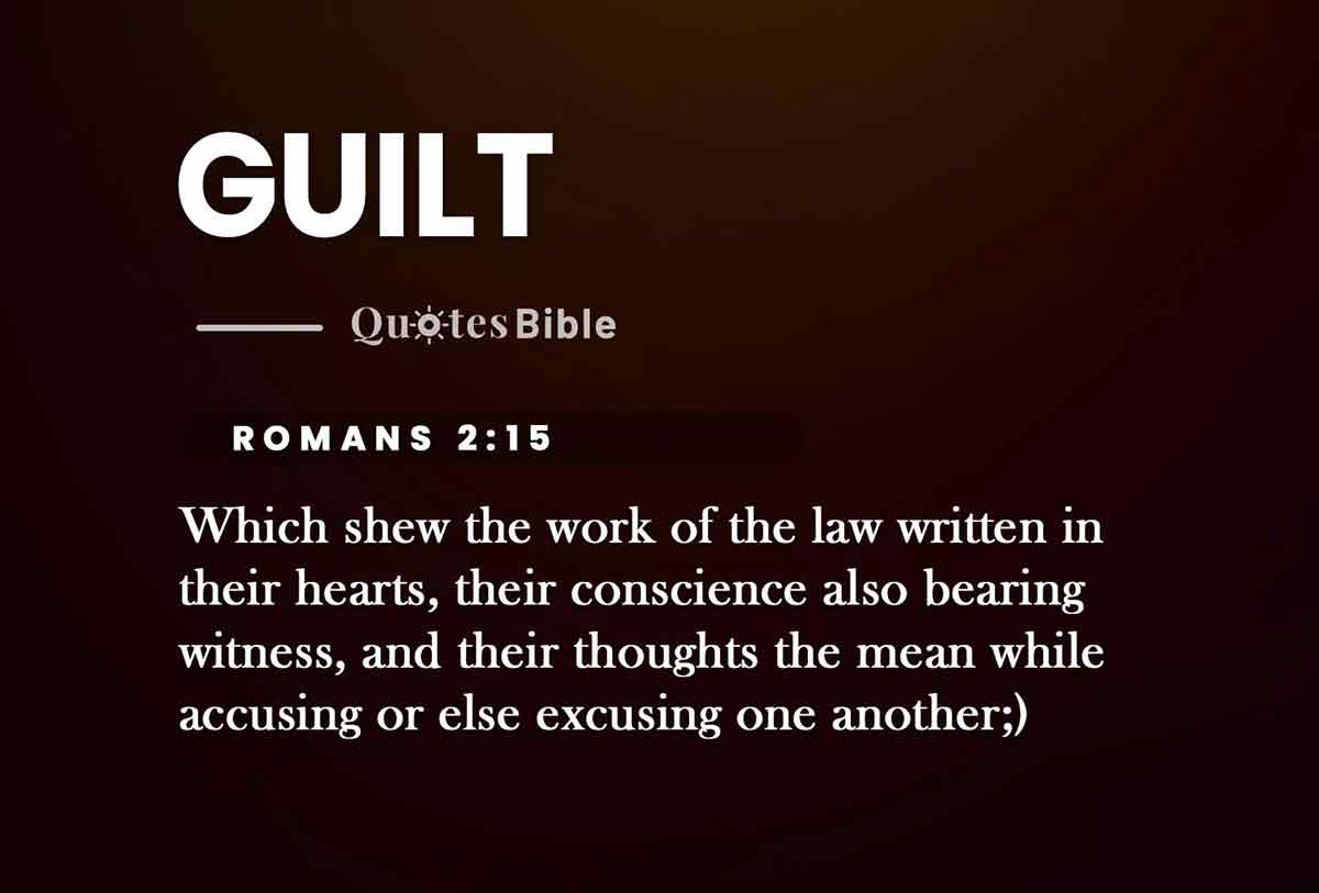 guilt bible verses quote