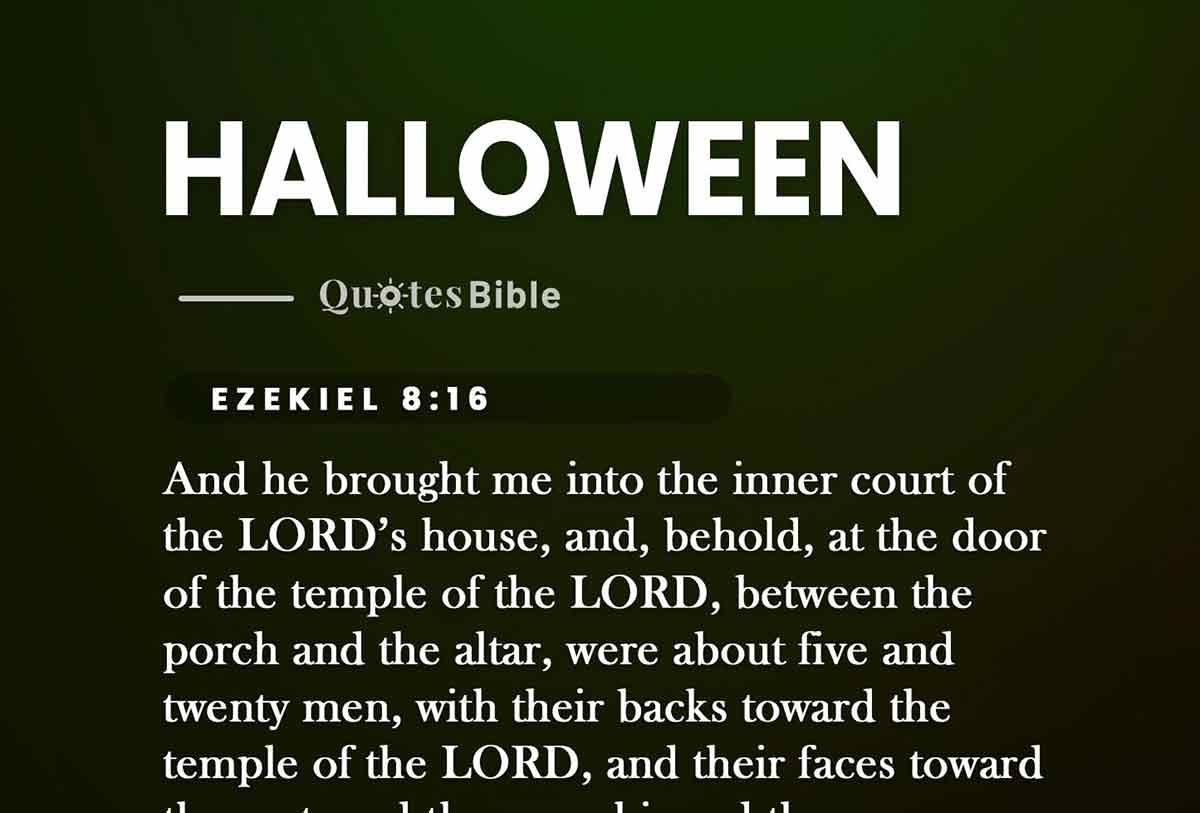 halloween bible verses quote