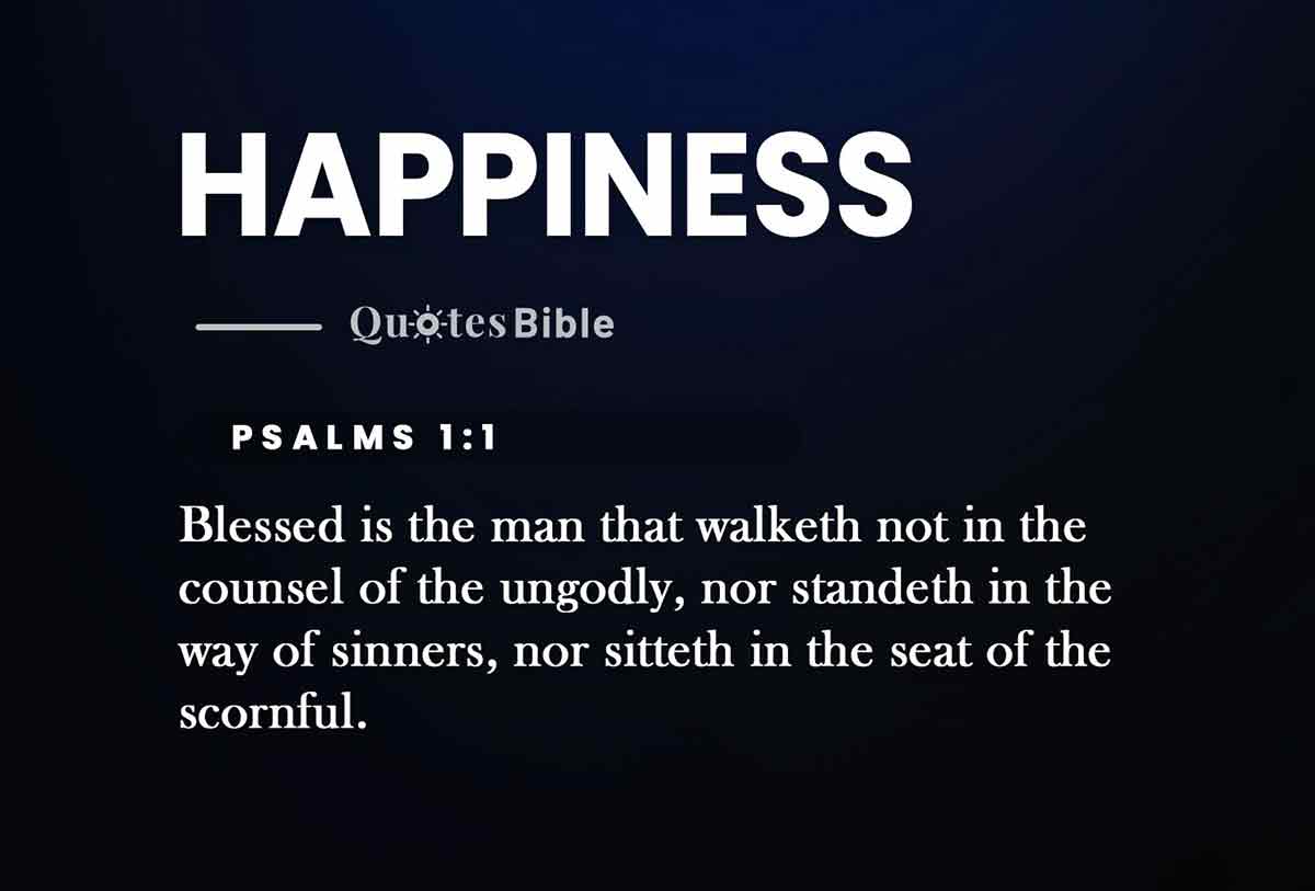 happiness bible verses quote