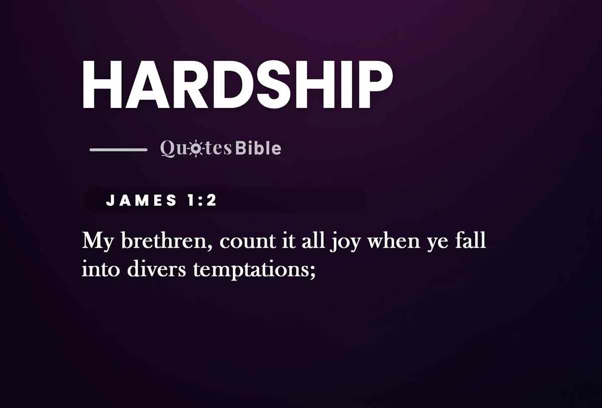 hardship bible verses quote