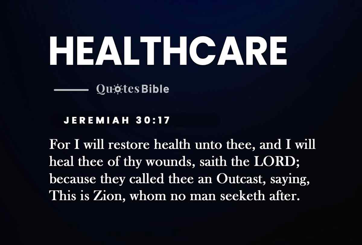 healthcare bible verses quote