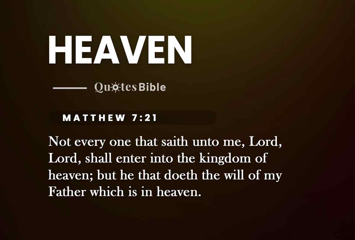 heaven bible verses quote