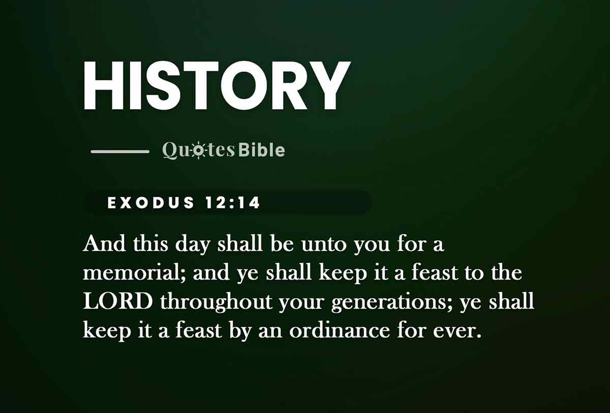 history bible verses quote