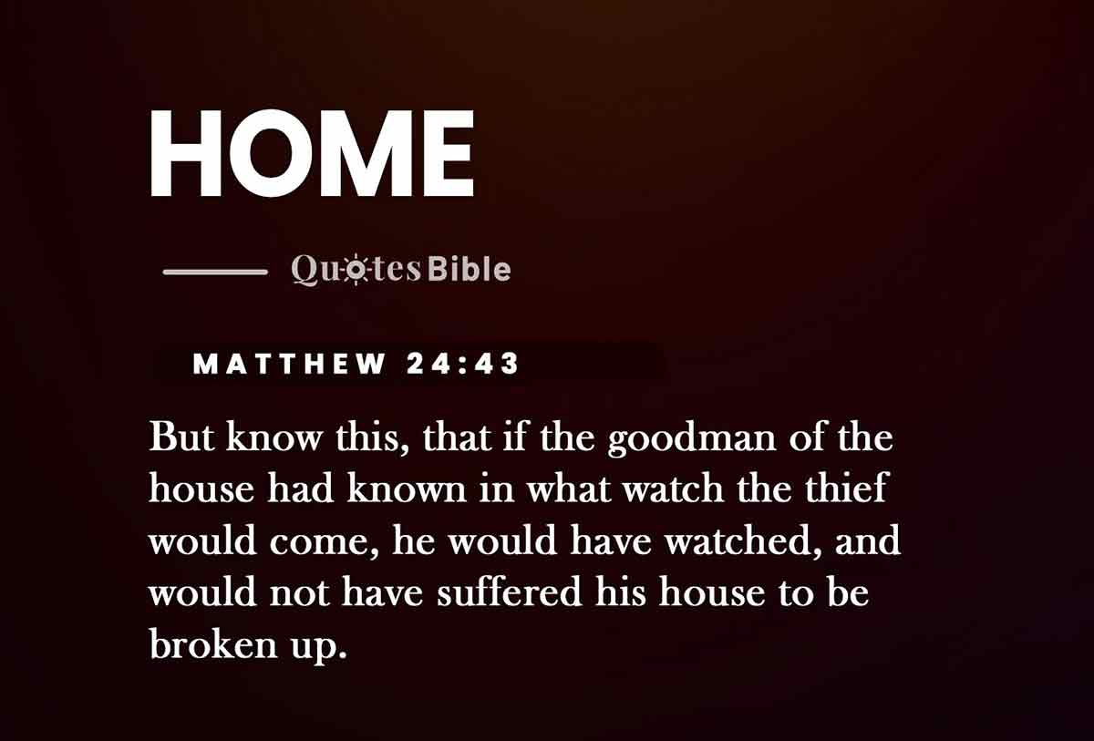 home bible verses quote