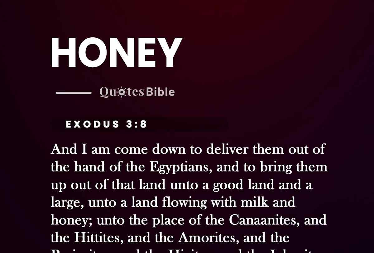 honey bible verses quote