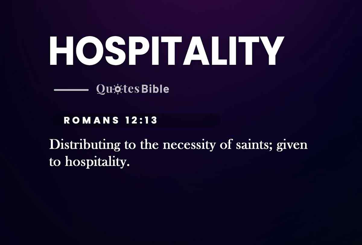 hospitality bible verses quote