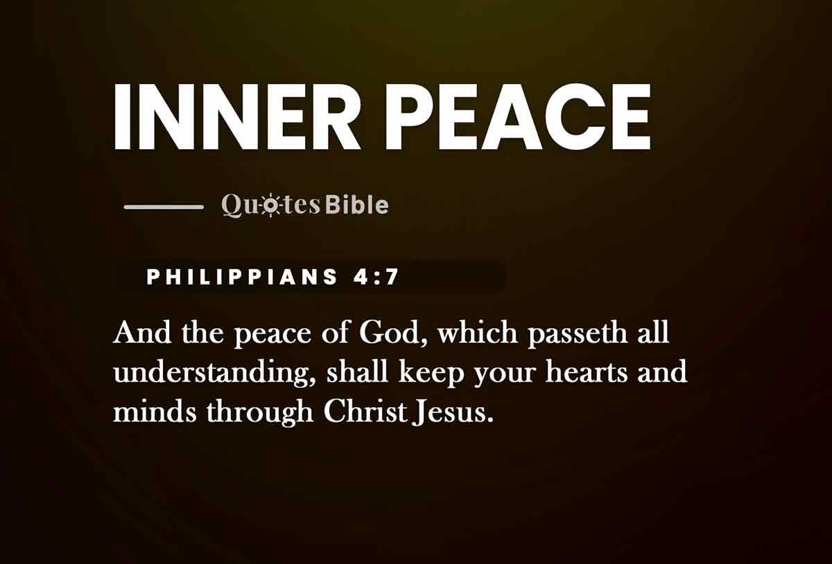inner peace bible verses photo