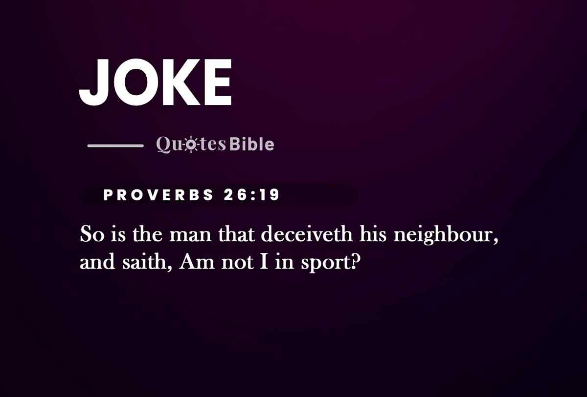 joke bible verses quote