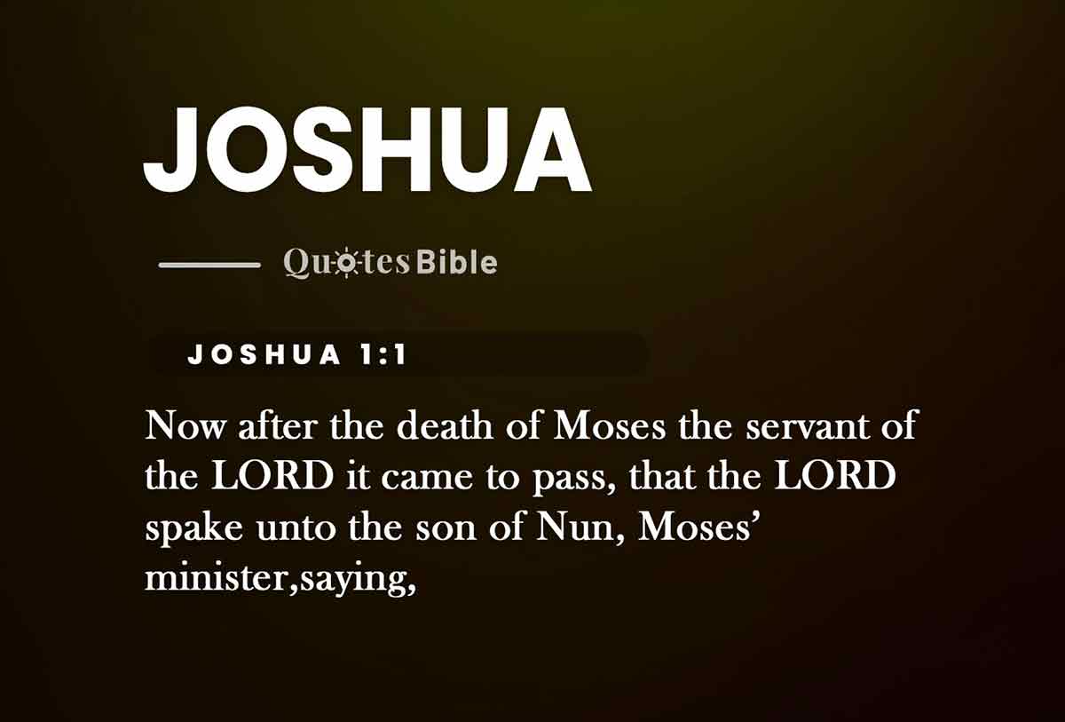 joshua bible verses quote