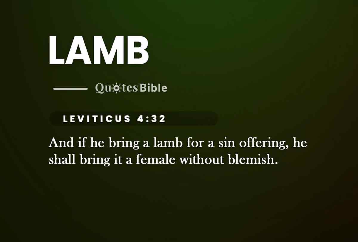 lamb bible verses photo