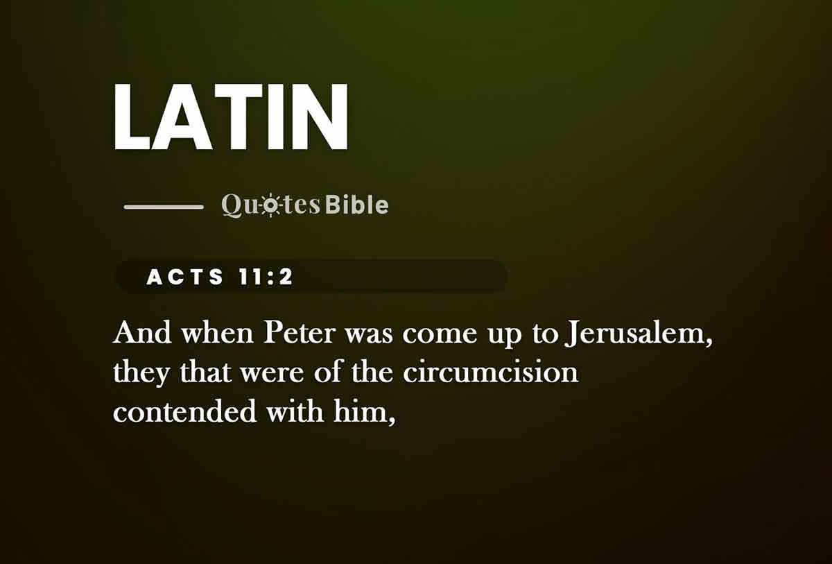 latin bible verses quote