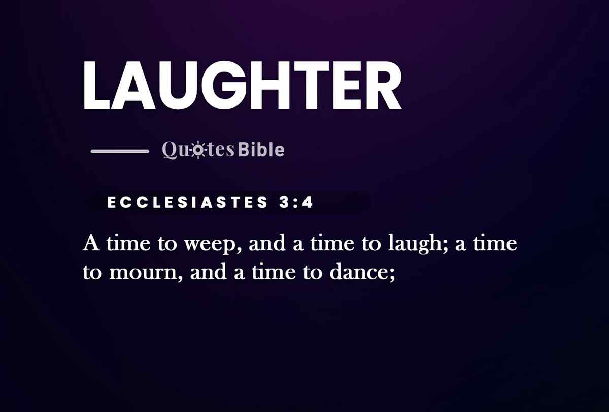 laughter bible verses quote