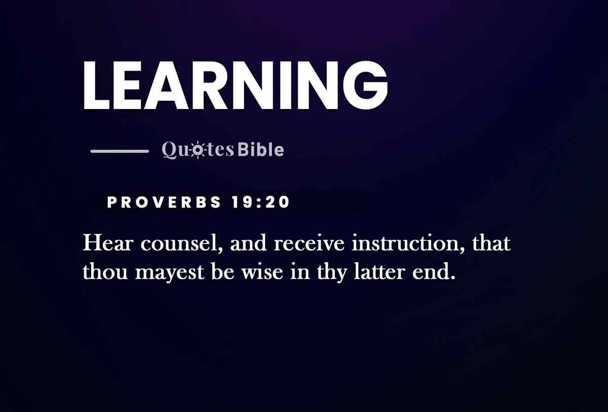 learning bible verses quote