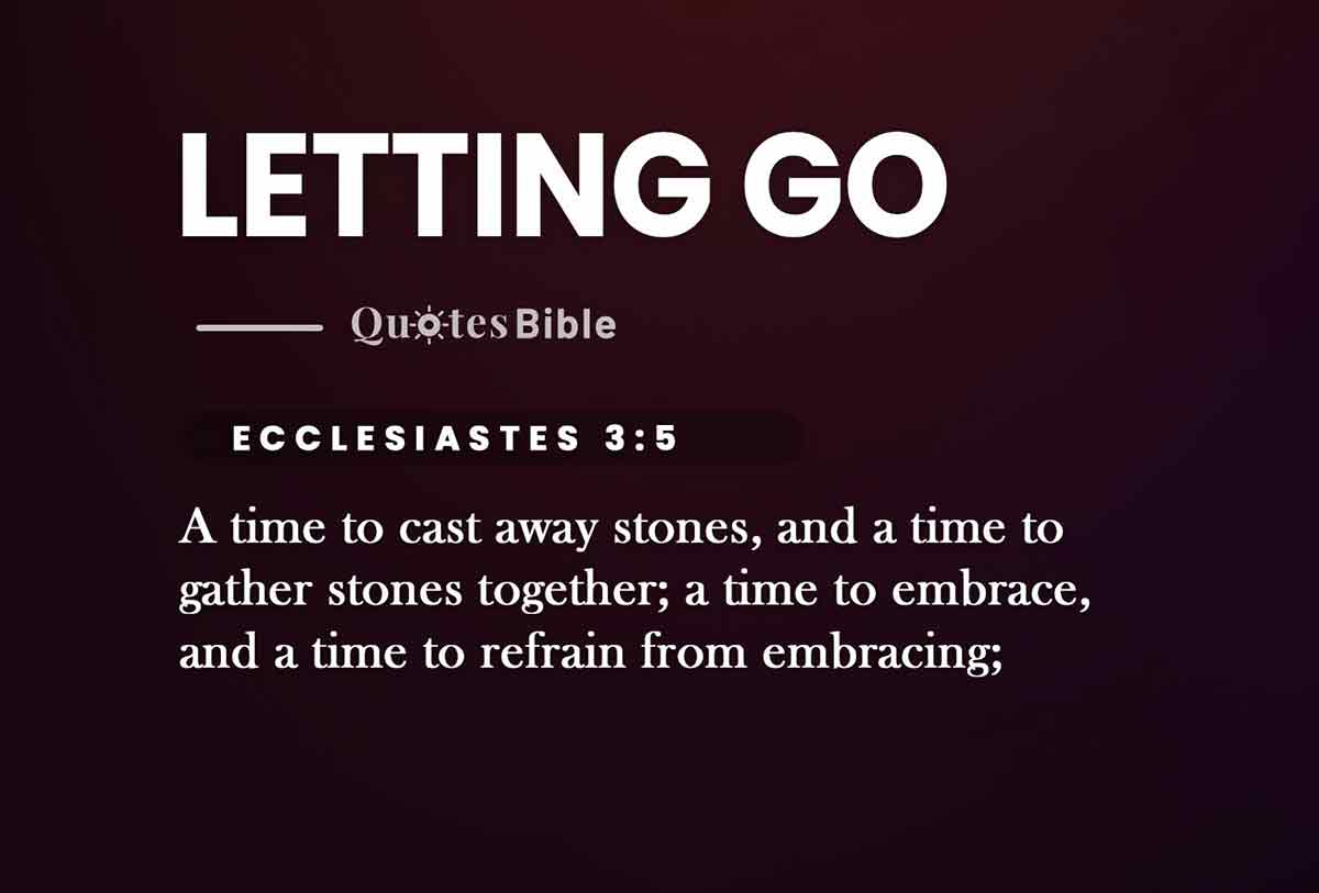 letting go bible verses photo