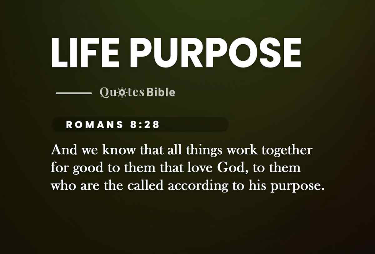 life purpose bible verses photo