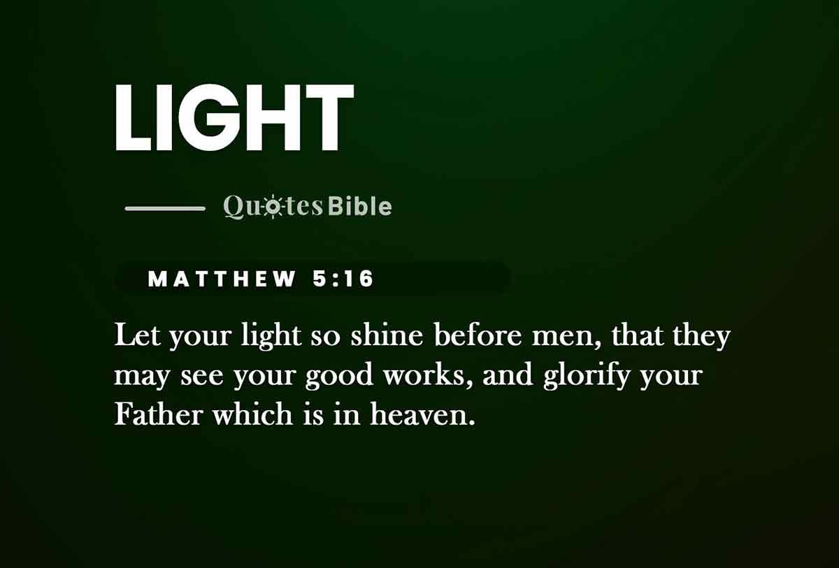 light bible verses quote