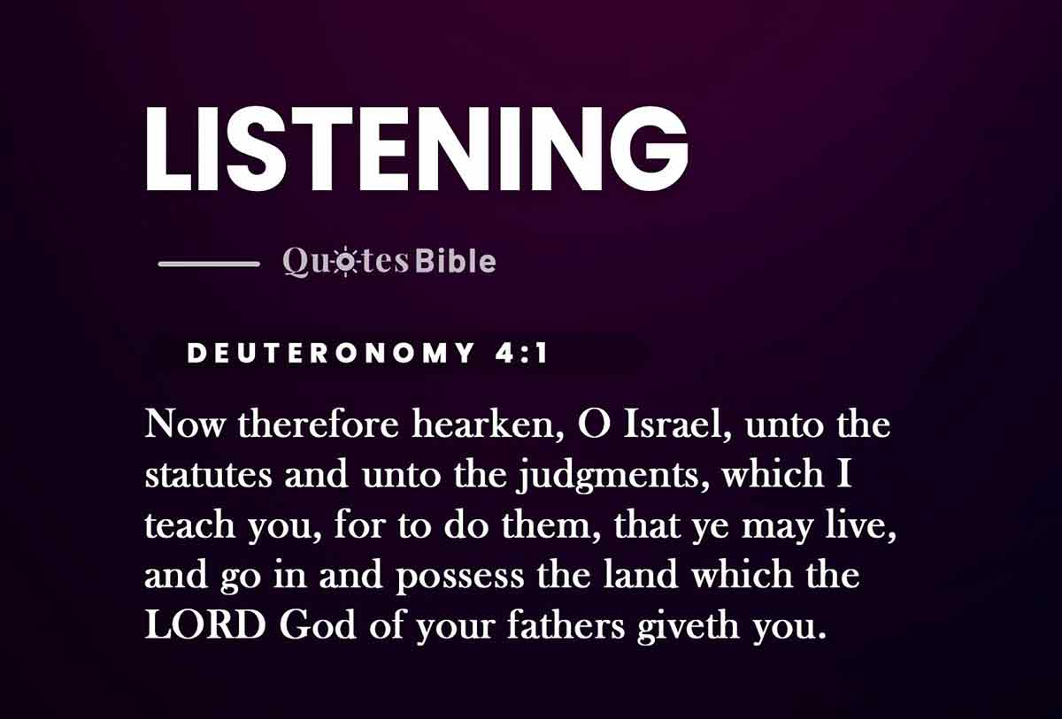 listening bible verses quote