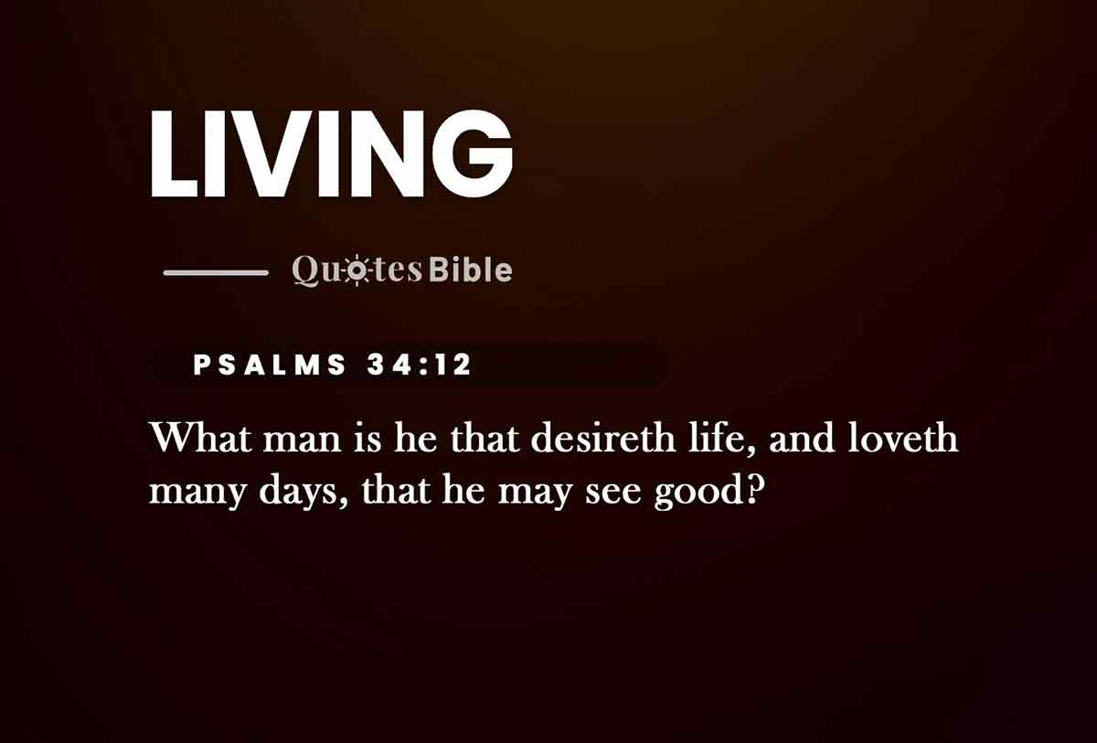 living bible verses quote