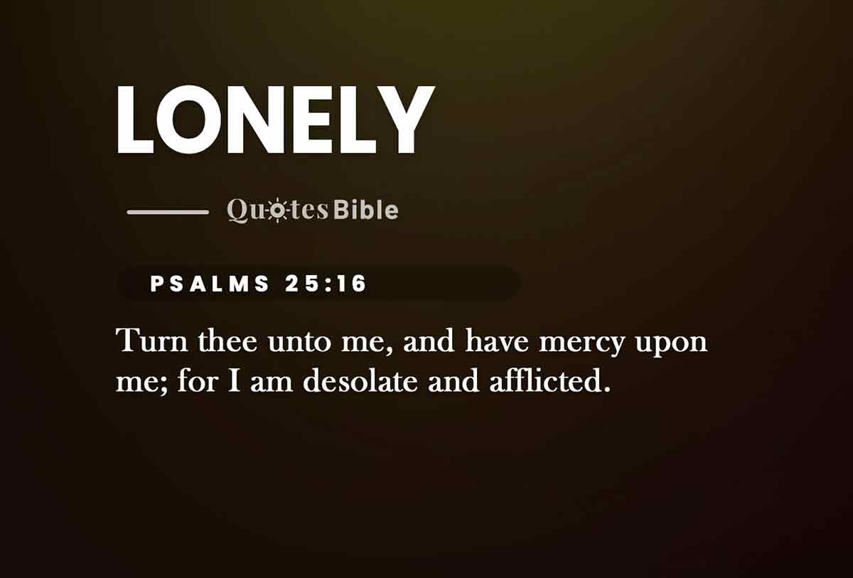 lonely bible verses photo