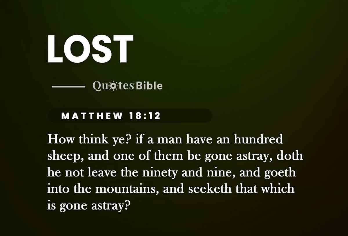 lost bible verses photo