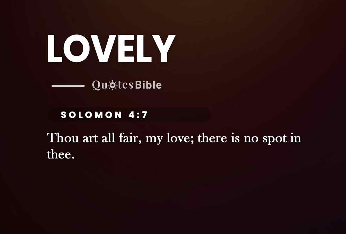lovely bible verses quote