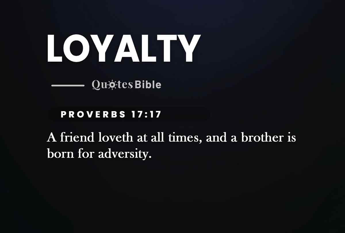 loyalty bible verses quote
