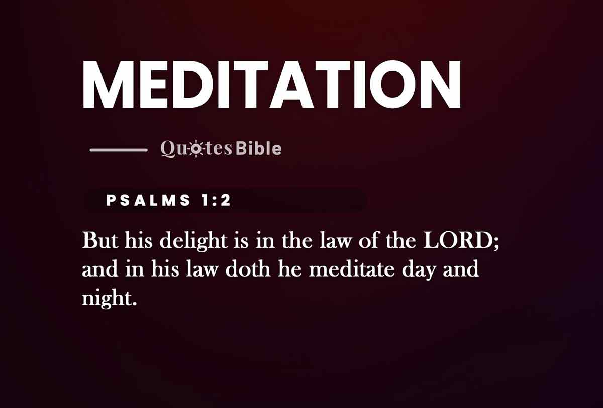 meditation bible verses quote