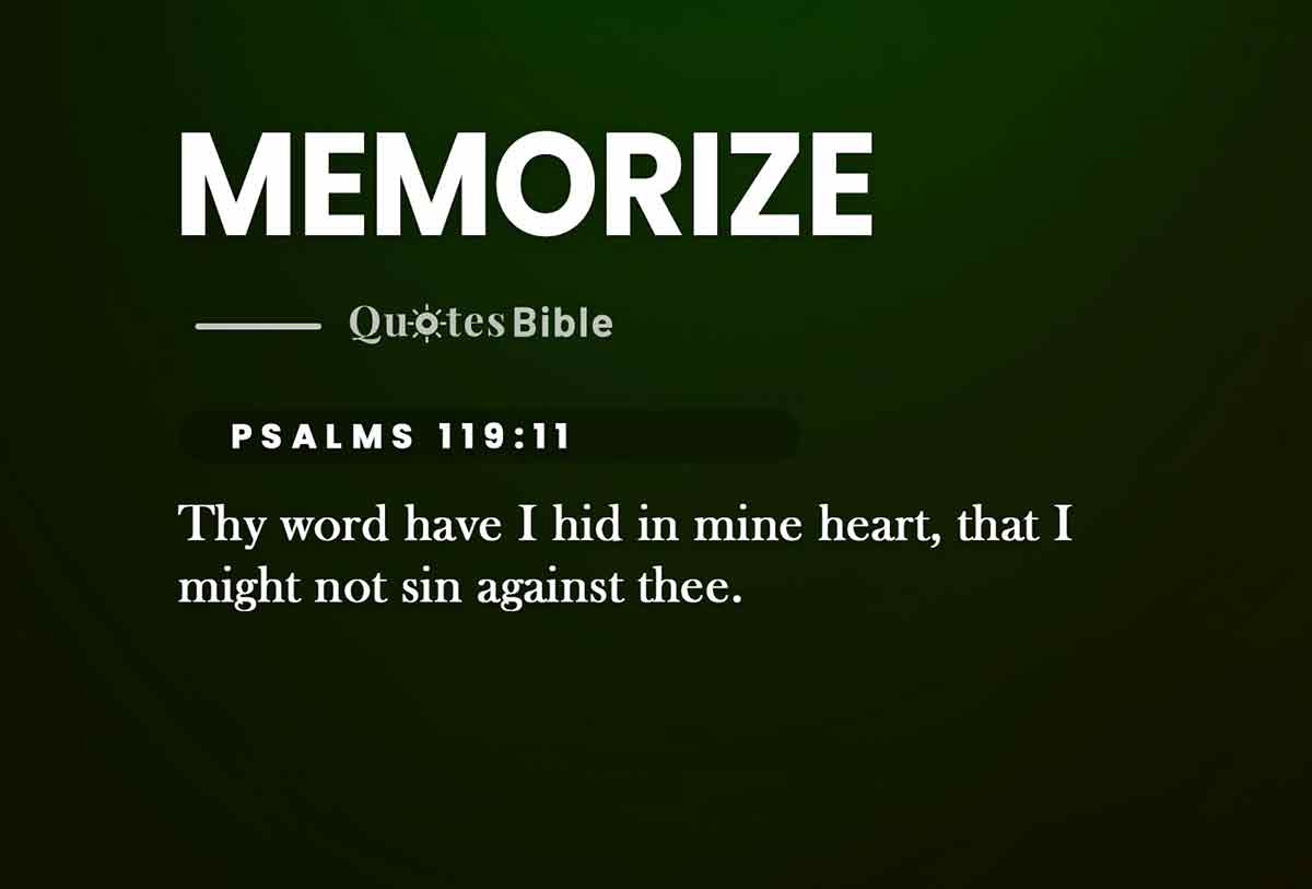 memorize bible verses quote