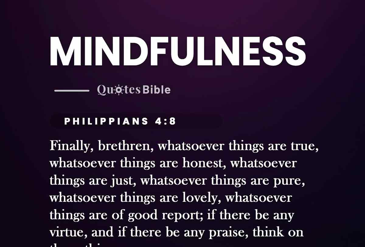 mindfulness bible verses quote