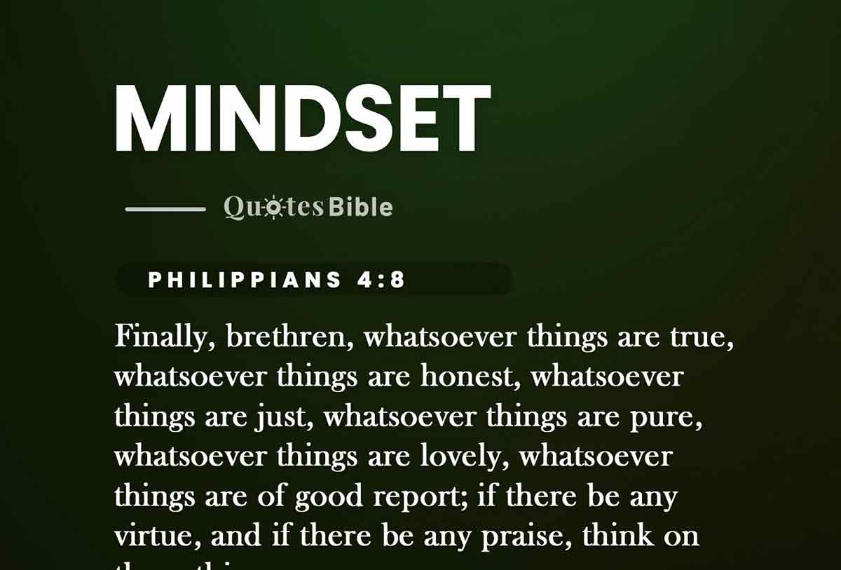 mindset bible verses quote