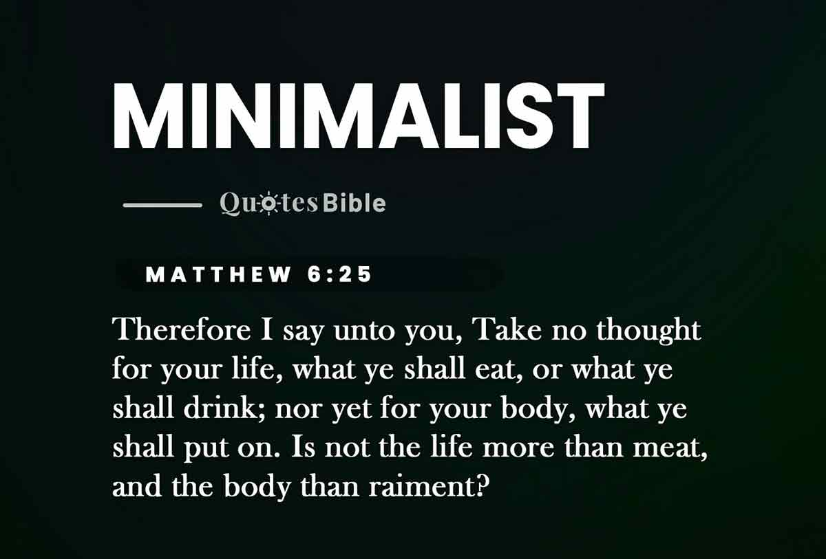 minimalist bible verses quote