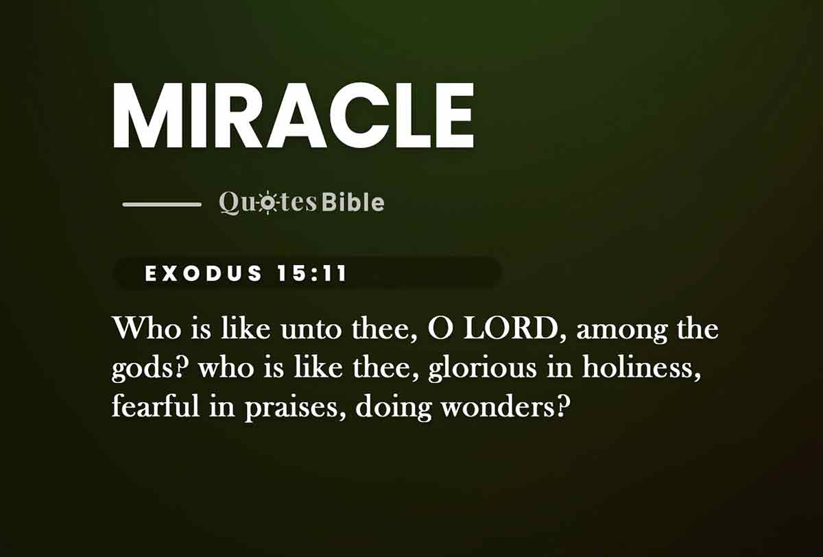 miracle bible verses quote