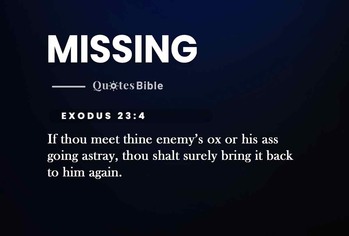 missing bible verses quote