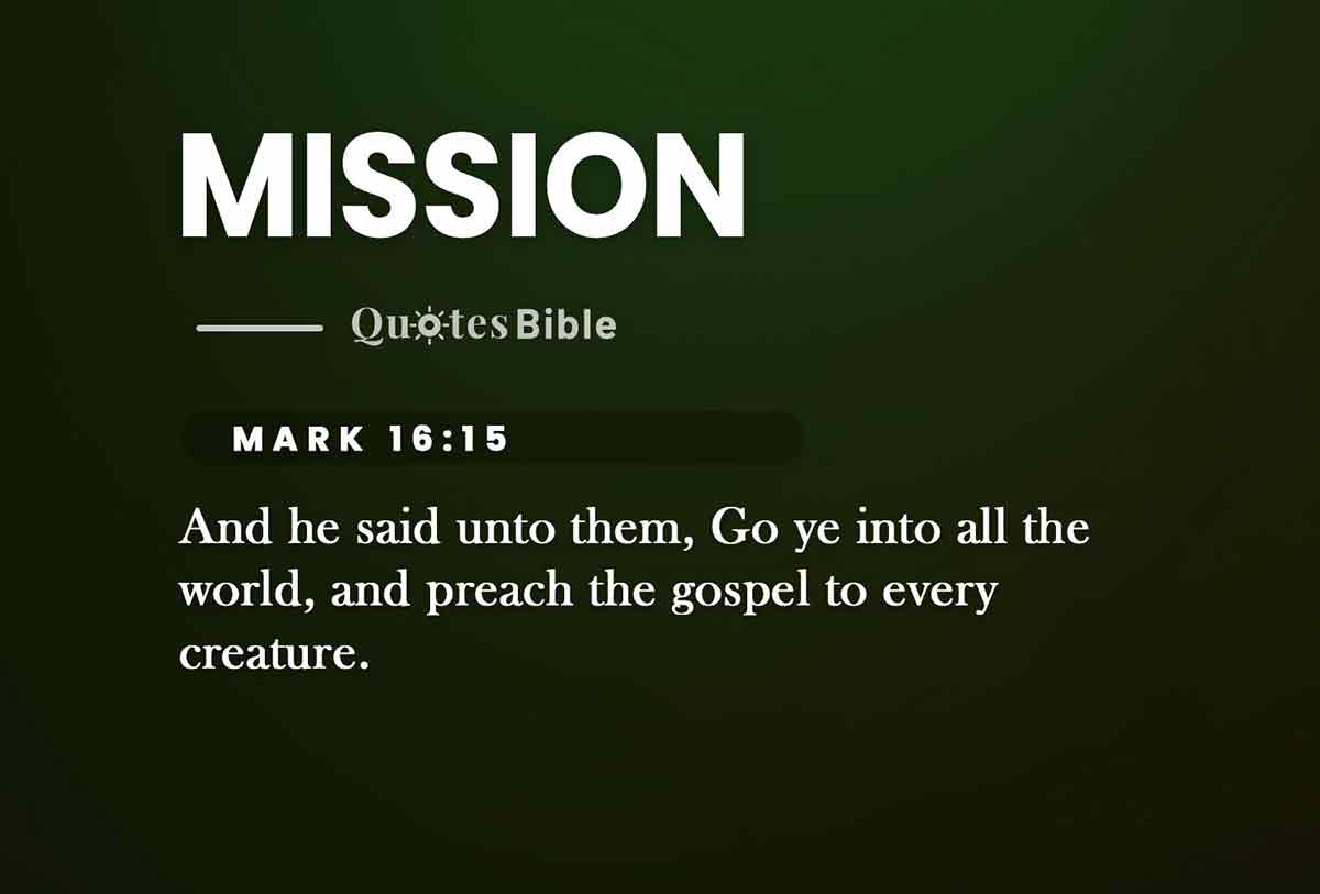 mission bible verses quote