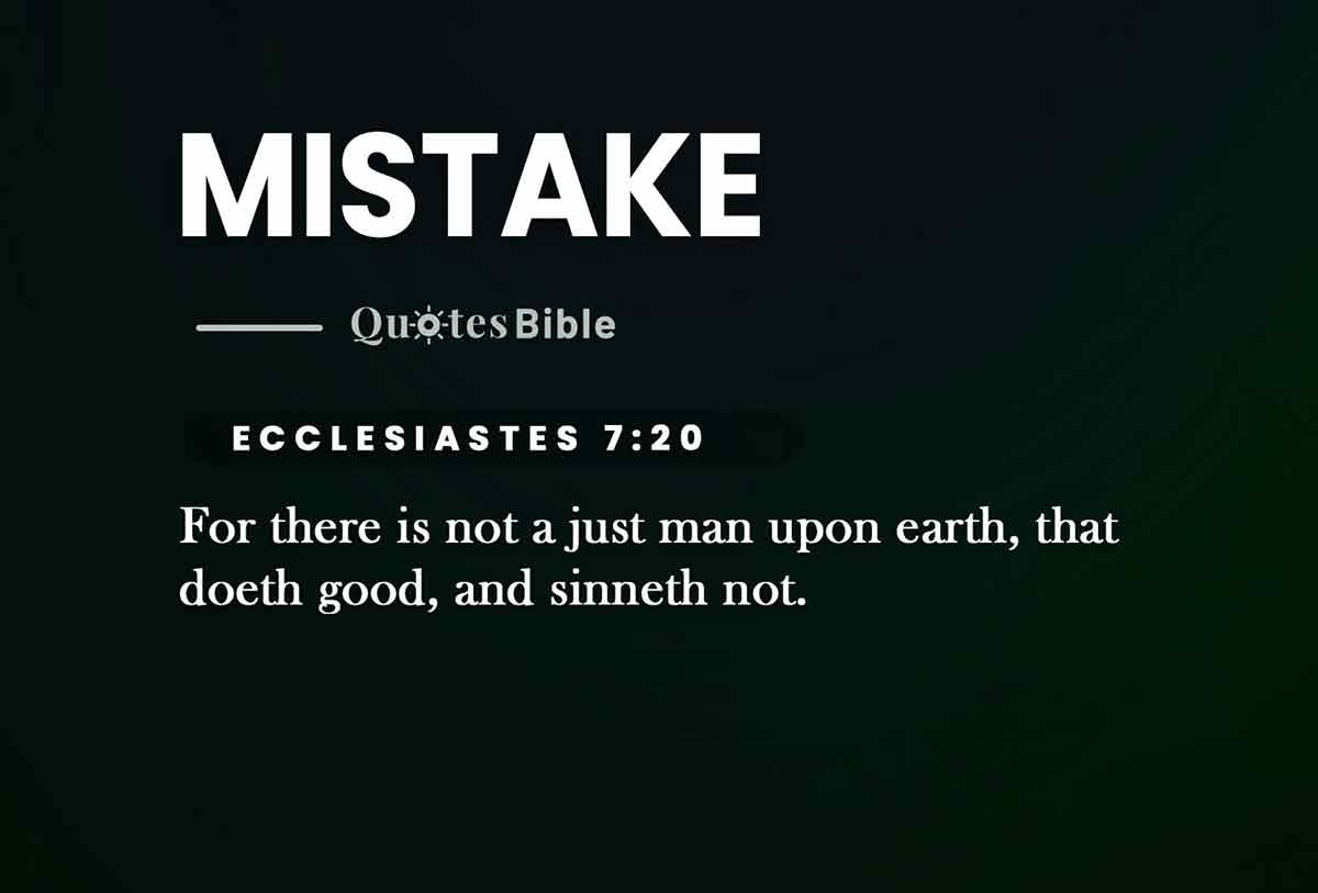 mistake bible verses quote
