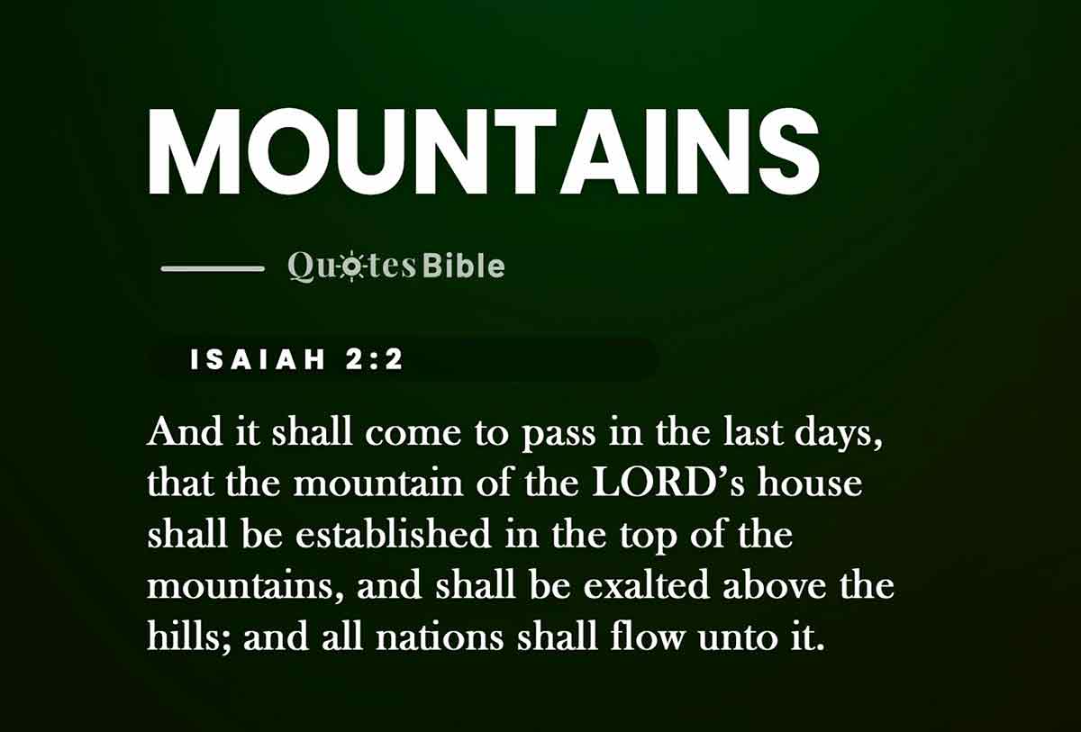mountains bible verses photo