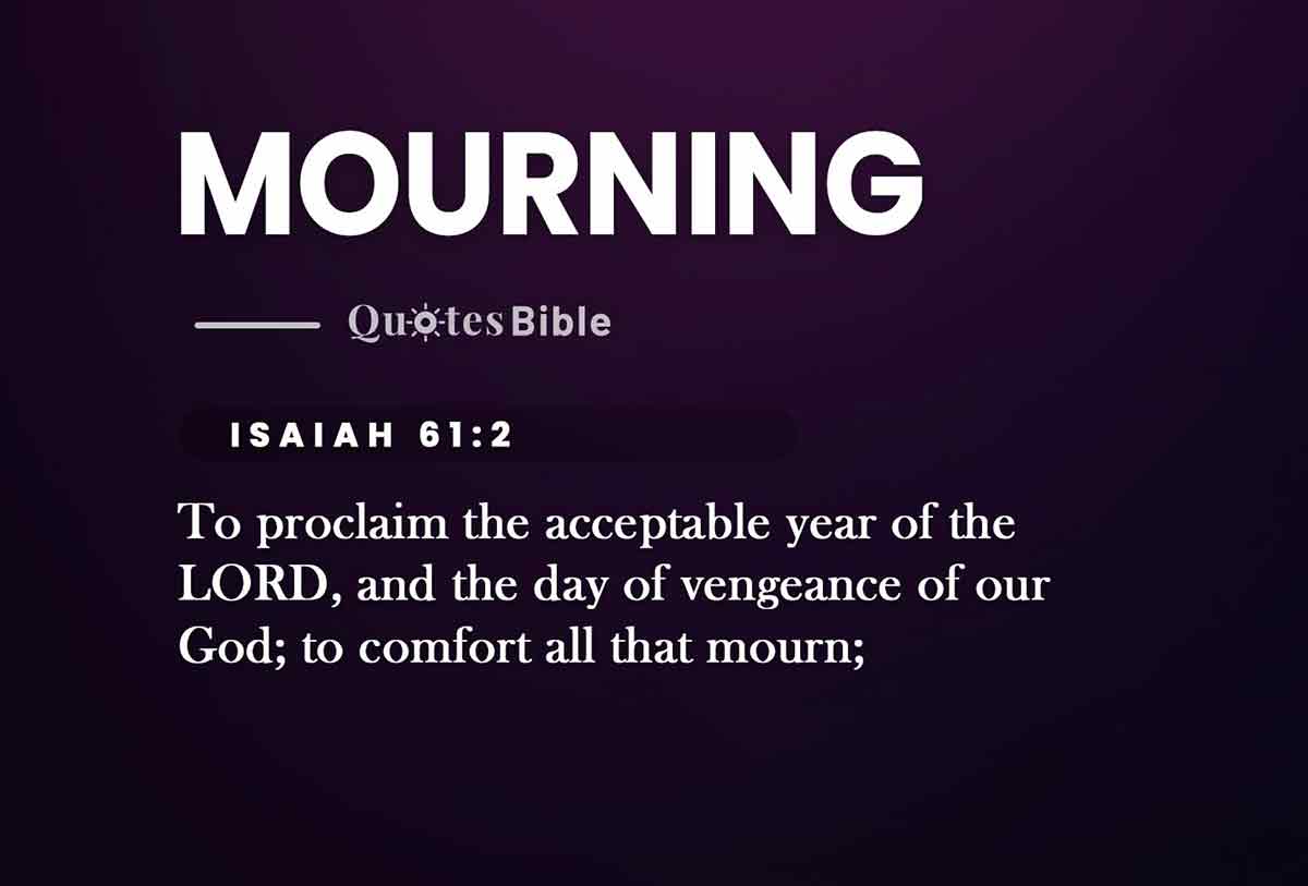 mourning bible verses quote