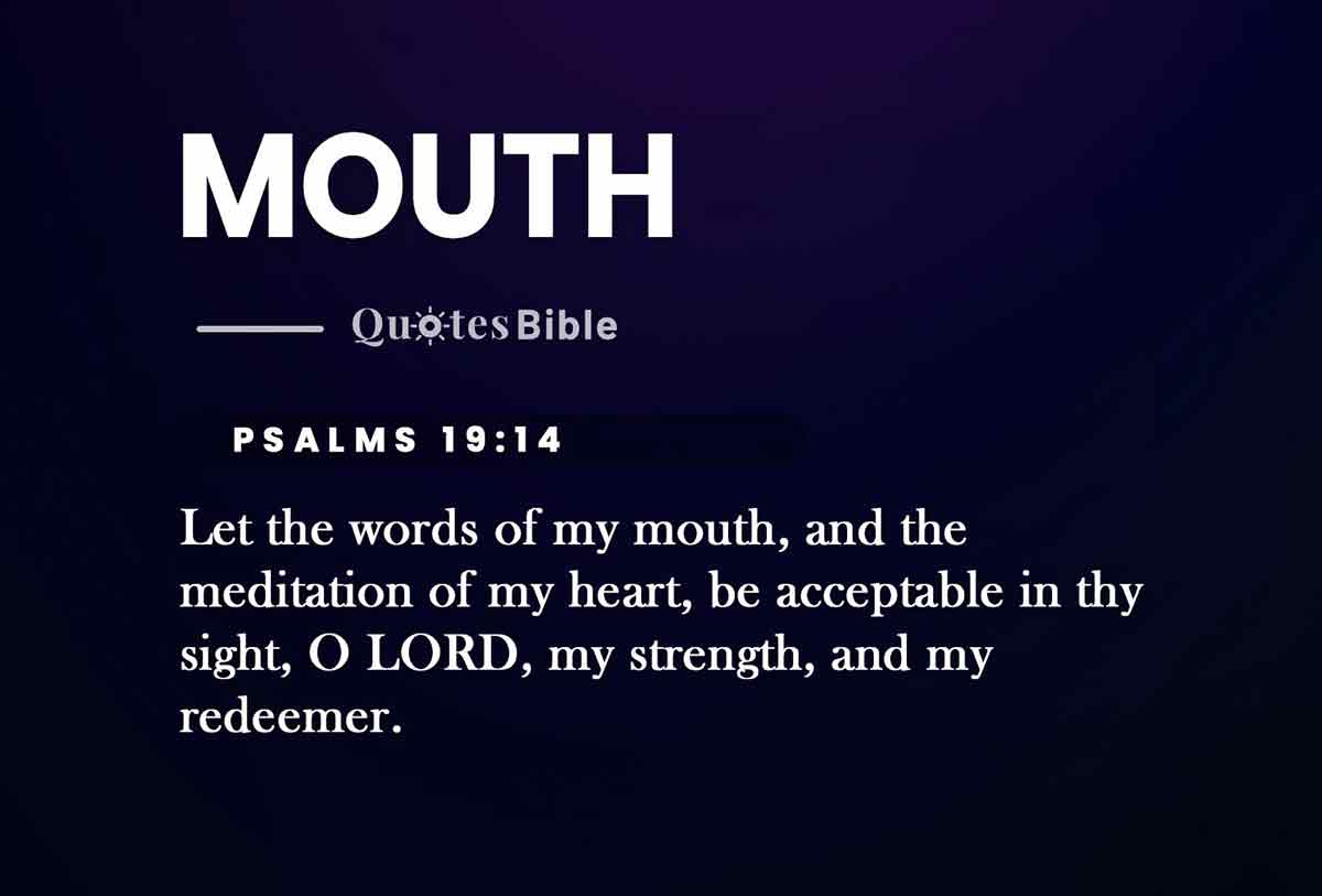 mouth bible verses quote