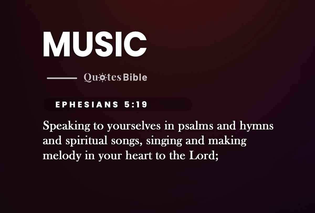 music bible verses quote