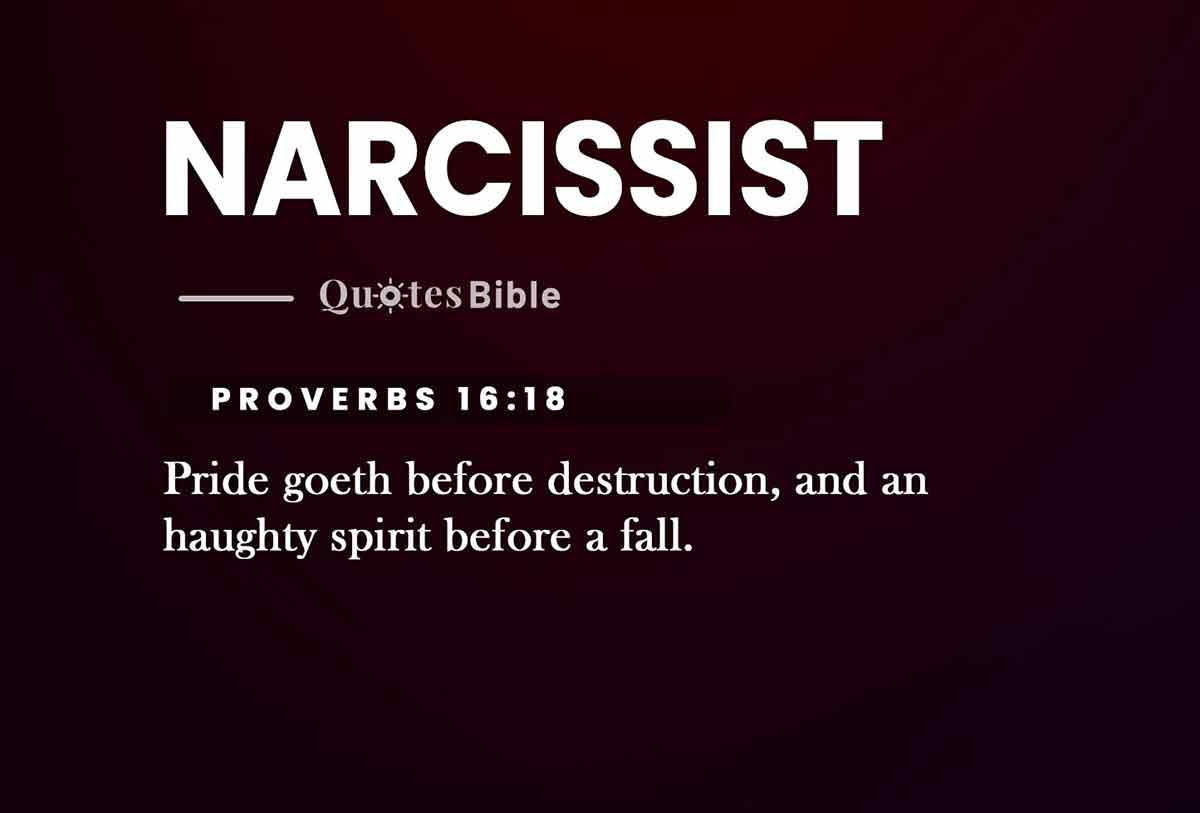 narcissist bible verses quote